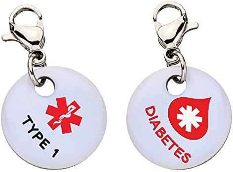 Diabetes Type 1 Red Blood Drop Snap-On Bracelet Charm-Parent (Stainless Steel),79