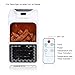 Minetom 450W Handy Plug In Space Heater with Touch Display Screen & Fireplace Flame Effect, Portable Electric Mini Room Heater as Seen on TV, Remote Control