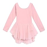 Arshiner Kids Girls Classic Long Sleeve Leotard Dance Ballet Dress