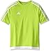adidas Kids' Soccer Estro Jersey, Solar Yellow/White, Medium