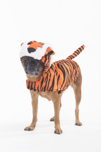 Fashion Pet Halloween Tiger Costume for Dogs, X-Small