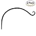 Plant Hanger Hook 14” Inch, Modern Sleek Style, Black, 2 Pcs - Plant Hook for Wall, Hand Forged Iron Plant Wall Hook Hanger for Plants, Lanterns, Wind Chimes