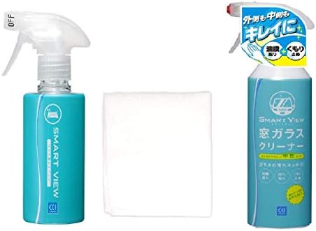 おすすめセット Cci スマートビュー ガラスコーティング 本格撥水性 専用クロス付 180ml コーティング剤 窓ガラスクリーナー セット