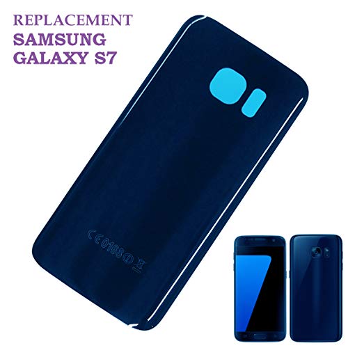 Swark Replacement Battery Door Back Cover Compatible with Samsung Galaxy S7- All Models G930 (Blue)