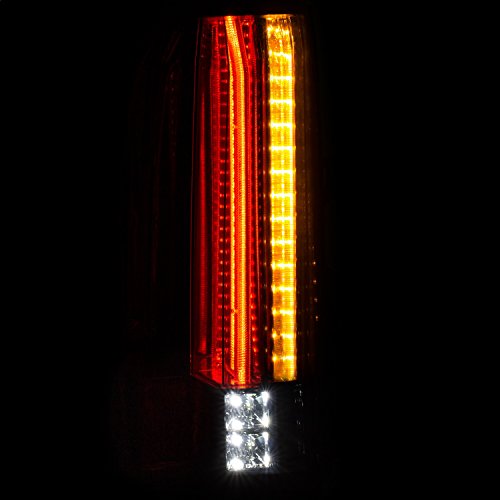 Anzo USA 311276 Tail Light Assembly Clear Lens Smoke Housing Pair w/LED Tail Light Assembly