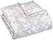 Amazon Brand – Pinzon Flannel Duvet Cover - Full or Queen, Floral Grey