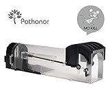 PATHONOR Humane Rodent Trap, Mouse Trap,White Transparent,Sensitive Reusable And Durable Traps,No Kill,No Pain,Live Catch And Release,For Mouse/Rats/Mice/Rodent Trap