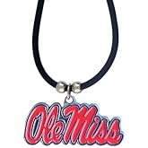 NCAA Ole Miss Rebels Rubber Cord Necklace