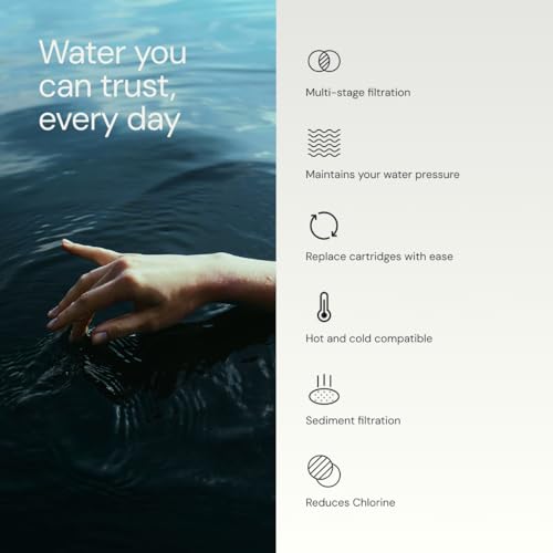 Aquabliss High Output Revitalizing Shower Filter - Reduces Dry Itchy Skin, Dandruff, Eczema, and Dramatically Improves The Condition of Your Skin, Hair and Nails - Chrome (SF100) | Vitamin C shower filter, vitamins and minerals infusion, softer-feeling skin, healthier hair, SF100