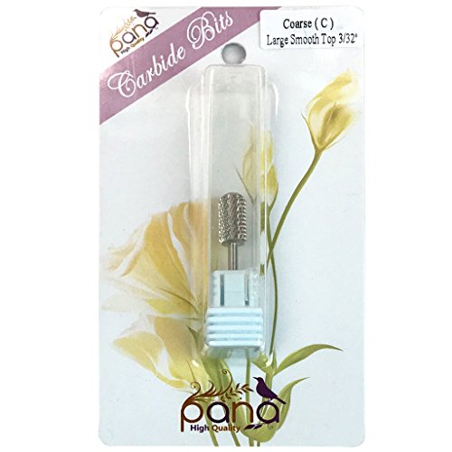 Pana Brand Professional SILVER C (COARSE)Smooth Round Top Large Dome Top Barrel Carbide Bit 3/32" Shank Size