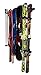 StoreYourBoard Lone Peak Ski Storage Rack, Wall Mount Organizer Holds 5 Pairs of Skis and Poles, Supports 300 lbs, 46 in x 8 in x 3.5 in