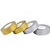 Feyarl 1-inch Wide Premium Glitter Ribbon Metallic Sparkle Ribbons Christmas Crafts Wrap Card Making Floral Projects (Gold&Silver)