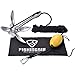 FISHINGSIR Kayak Anchor Accessories 3.3lb Galvanized Iron Folding Boat Anchor for Canoe, Jet Ski, SUP, Paddle Board & Small Boat & 24.6 FT Marine Rope Complete Folding Grapnel Anchor System