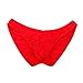 Summer Code Men's Sexy Bikini Brief Elastic Silky Ruched Back Underwear Swimwear