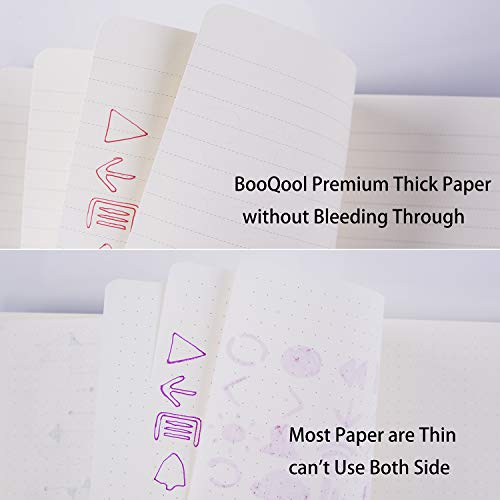 2 Pack Notebooks/Journals - Premium Thick Paper Faux Leather Writing Classic Ruled Notebook, Hard Cover, Large, Lined (5.4 x 8.3)