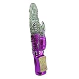 Female Sex Toy, FTXJ New 25CM Waterproof Dildo Vibrator G-spot Multi Speed Massager Toy (Purple)