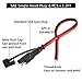 SAE Connector DC Power Extension Cable 16 AWG Automotive Battery Quick Disconnect Pigtail Wire Harness with Dust Cap (6 Pcs 1.2 Foot)