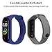 MoKo Band Compatible with Xiaomi Mi Band 3/Mi Band 4, 6 PCS Replacement Soft Sport Wristband Strap Bracelet Fit Xiaomi Mi Band 3/Mi Band 4 Smart Watch - Multi Color A