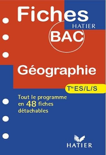 Download Fiches Bac géographie, terminale ES, L et S PDF