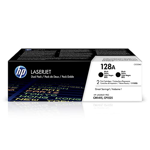 HP 128A Schwarz 2er-Pack Original LaserJet Tonerkartuschen