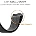 Koreda Compatible Samsung Galaxy Watch 46mm/Gear S3 Frontier/Classic Band, 22mm Stainless Steel Mesh Loop Bracelet Strap Replacement for Ticwatch Pro/Samsung Galaxy Watch 46mm Smartwatch