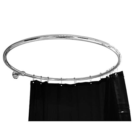 Luxury Chrome Plated Circular Shower Curtain Rail Amazon Co Uk