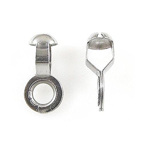 Ball Chain Lamp/Fan Pull Loop Connectors-SILVER #6 (50 pieces)