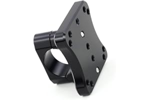 REARACE GPS Mount Bracket Motorcycle Navigator Holder Compatible with AMPS Pattern GPS Mount (22MM)