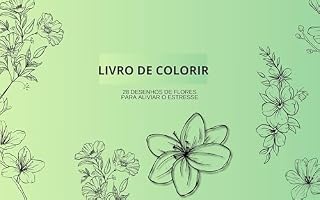 Livro Livro de colorir: 28 flores para colorir