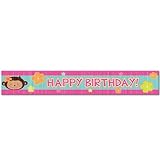 Pink Mod 'Monkey Love' Crepe Paper Streamer (30ft)