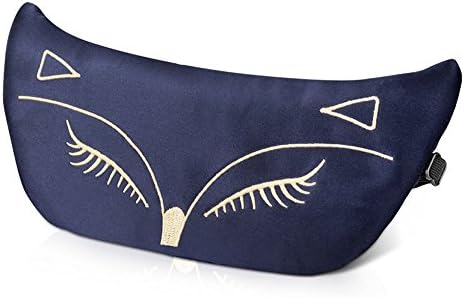 Sleep Mask, Natural Silk Eye Mask &amp; Blindfold with Adjustable Strap, Smooth Sexy Fox Eye Cover Eyeshade for Night Sleeping, Travel, Nap