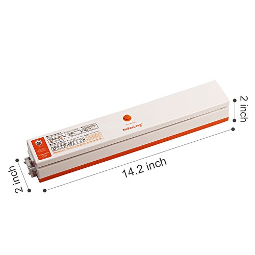 Vacuum Sealer, INKERSCOOP Portable Food Sealing Machine for Household Food Fresh Storage Sealing Packing, Free Heat Seal Bags