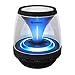 Bluetooth Speakers, Eachine Vivid Jar Portable Bluetooth Speaker with Lights, FM Radio, Compatible with iPhone, iPad, Samsung and More, Black