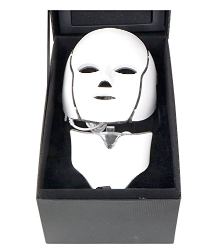 Led photon face&neck mask 3 color facial skin rejuvenation beauty