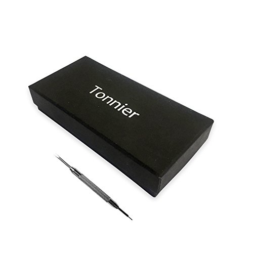 Tonnier Black Slim Stainless Steel Mesh Strap Mens Watch Quartz Watch for Men Golden Hands