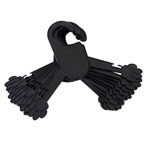 BARGAIN HOUSE Pet Hanger Pet Clothes Hanger Plastic Pet Hanger Durable Pet Hanger Convenient Pet Hanger Suitable for dogs and cats 10pcs black