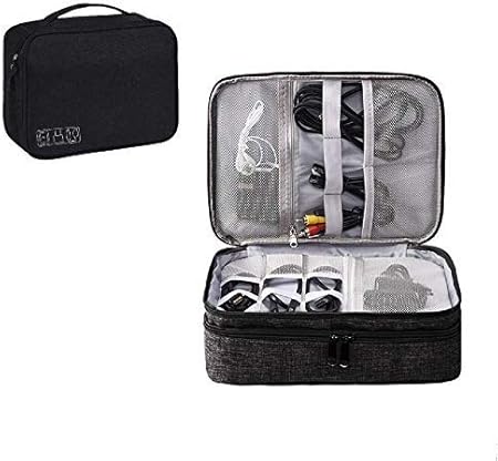 Amazon Co Jp Shiyi Pc周辺小物用収納ポーチ 3階式 旅行 ガジェットポーチ グッズ マウス ケーブル モバイルバッテリー アクセサリーケース パソコン 周辺機器