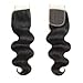 4x4 Body Wave lace Closure,100% Human Hair Lace Closure 13x4 Inch Body Wave Lace Frontal (14/16/18+14 Inch, Bundles With Closure)