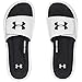 Under Armour Men's Ignite V Slide Sandal, White (100)/Black, 12
