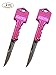 Langxun 2 Pack Keychain Folding Pocket Knife/Self Defense Keychain Knife - Ideal Birthday Gifts, Thanksgiving gifts and Christmas Gifts, New Year's Gifts (Pink)