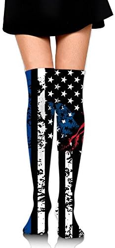 Cloogen Representing The American Flag Long Socks Over Knee High Stockings