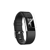 Fitbit Charge 2 Screen Protector, Ponanic Full Coverage Screen Protector 6-pack for Fitbit Charge 2 HD Clear Anti-Bubble Film