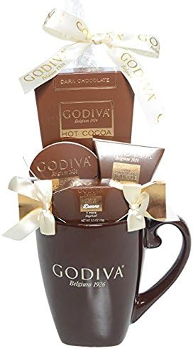 Godiva Brown Mug Chocolate Gift Set – 2017 Holiday Season Assortment (Brown)