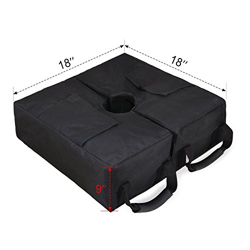 MaidMAX Umbrella Base Weight Bags, Detachable Umbrella Sand Bag, Fits Patio Beach Offset Cantilever & Standard Outdoor Umbrellas/Flagpoles, Square