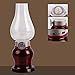 IREALIST Flameless LED Candle Everlasting Dimmable Blowing Control Retro Kerosene Lamp Rechargeable USB LED Lamp,LED Night Light with Dimmer Control Key (Red)