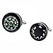 Salutto Men's Fahrenheit and Compass Cufflinks with Gift Box (Black2)