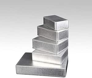 1 caja de aluminio, aluminio Diecast, plata, universal ...