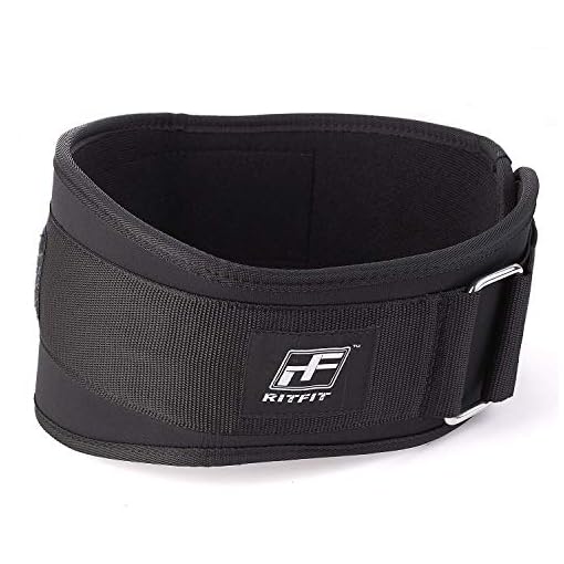 RitFit Weight Lifting Belt - Great for Squats, Lunges, Deadlift, Thrusters - Men and Women - 6 Inch Black/Camouflage