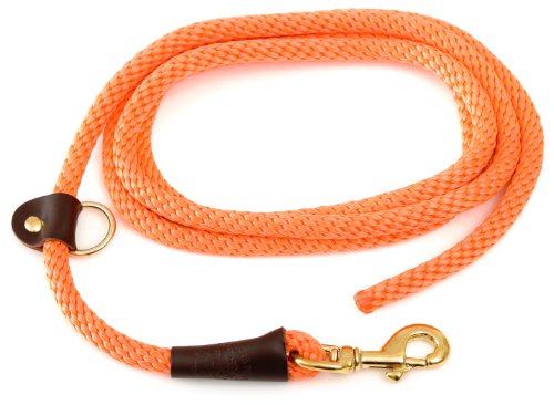 Mendota Products EZ Trainer Dog Lead/Leash, Orange, 3/8-Inch x 8-Feet