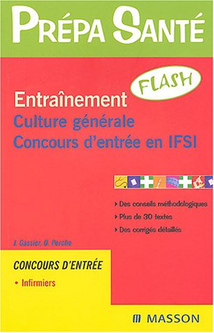Entraînement flash culture générale, concours d'entrée en IFSI